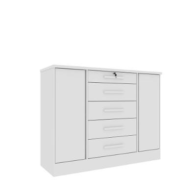 Comoda Fortuna 2 Portas 5 Gavetas - Tcil Neve