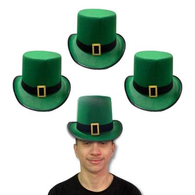 Kit 3 Chapéu Cartola Verde Day Irish Leprechaun