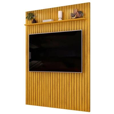 Painel Tv 65 183cm Suspenso Ripado Noah D04 Cedro - Mpozenato