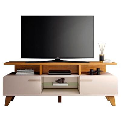 Rack Bancada Para Tv 60 Pol 160cm Amago H01 Cinamomo/off - Mpozenato