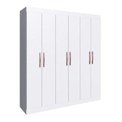 Guarda Roupa Xangai 6 Portas 2 Gavetas Branco Doripel