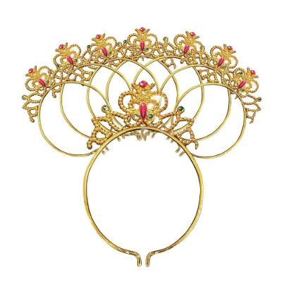 Kit 30 Tiaras Douradas De Princesa Rainha Encanto E Glamour