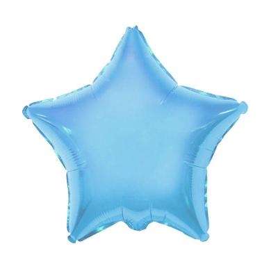 Balão Metalizado Estrela Azul Neon - 18 Polegadas