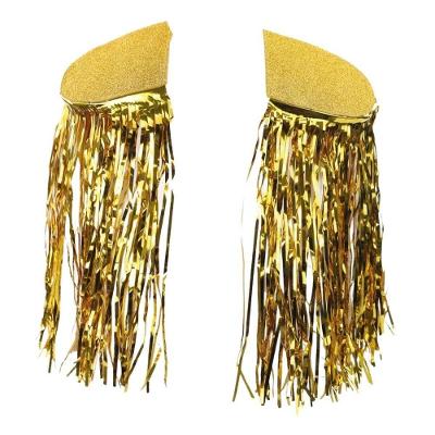 Ombreira Metalizada Fantasia De Carnaval E Festas Cor Dourado