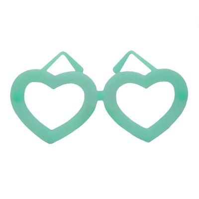Óculos Sem Lentes Coração Brilha No Escuro - 10 Unidades