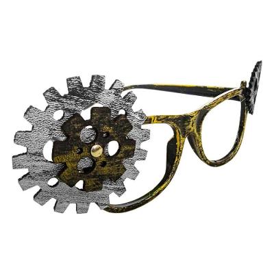 Óculos Steampunk Retrô Inventor Vintage Dourado