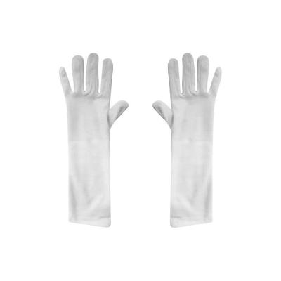 Kit 10 Pares De Luvas Médias Para Fantasias - 30cm Cor Branco