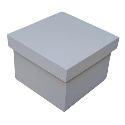 Caixa Pequena Para Lembrancinhas Em Mdf (7x7x5,5) Cinza