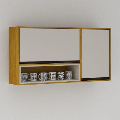 Armário De Cozinha Nala Aéreo Porta Condiment Mobilihouse Cinamomo/off White