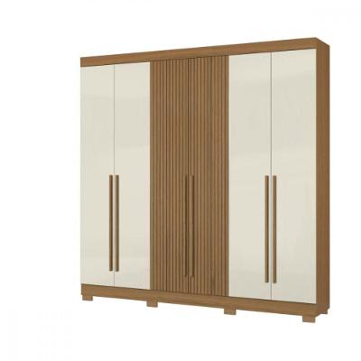 Guarda-roupa Aramóveis 6 Portas 2 Gavetas Atacama / Areia