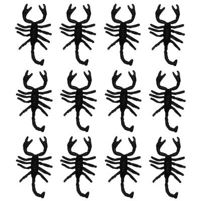Mini Escorpião De Borracha Preto - 12 Unidades