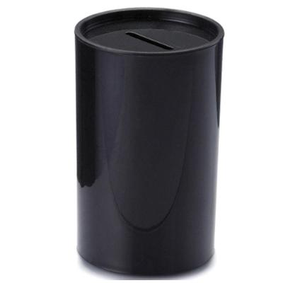 Mini Cofrinho De Plástico Preto - 6 Unidades