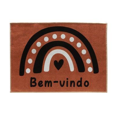 Tapete De Porta Estampado Bem Vindo Berlim