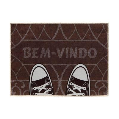 Tapete De Porta Estampado Bem Vindo Berlim