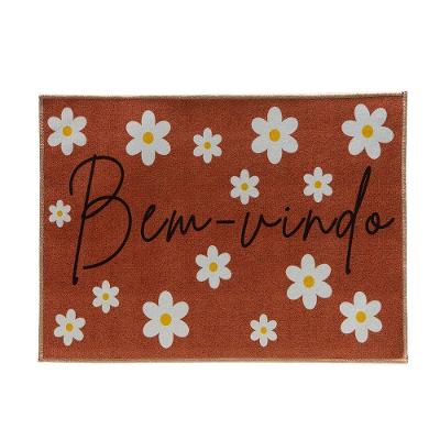 Tapete De Porta Estampado Bem Vindo Berlim