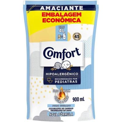 Amaciante Concentrado Comfort Puro Cuidado Refil 900ml