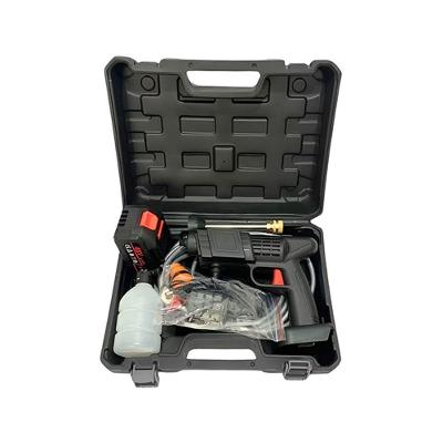 Lavadora Portátil De Alta Pressão Sem Fio Bateria Recarregável 48v Para Limpeza De Carros E Motos Cor:preto