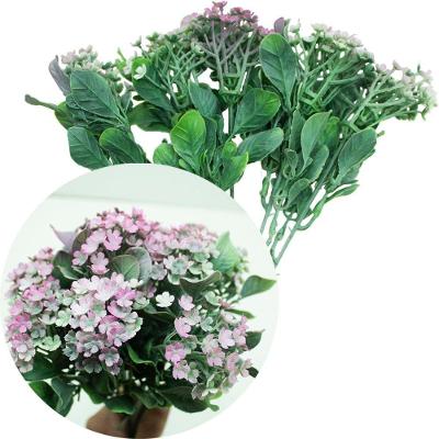 Kit 4 Plantas Kalanchoe Artificiais Flores Rosa Jardim 30cm