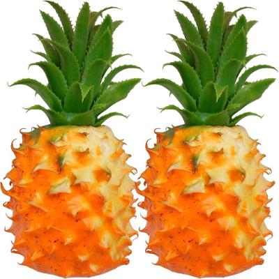 Kit 4 Abacaxi Tropical Isopor Fruta Artificial Enfeite 23cm