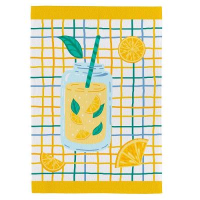 Pano De Copa Felpudo Teka Fiori Limonada