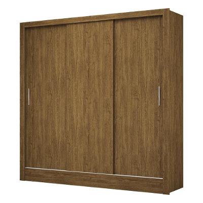 Guarda Roupa Roupeiro Dubai 3 Portas De Correr 3 Gavetas Carioca Cinamomo