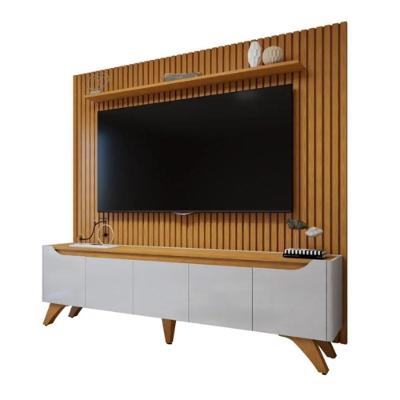 Conjunto Painel P Tv Até 75 Pol E Rack Off White Naturalle