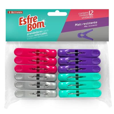 Esfrebom Prendedor Para Roupa Reforçado 12 Unidades