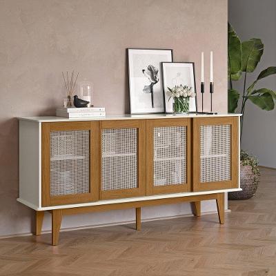 Buffet Detroit 04 Portas Off White/nature - Tebarrot
