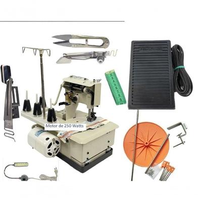 Maquina Costura Galoneira 3 Agulhas + Mesa + 16 Acessórios