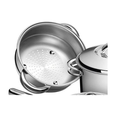 Jogo De Panelas Aço Inox 6 Pçs Solar Tramontina