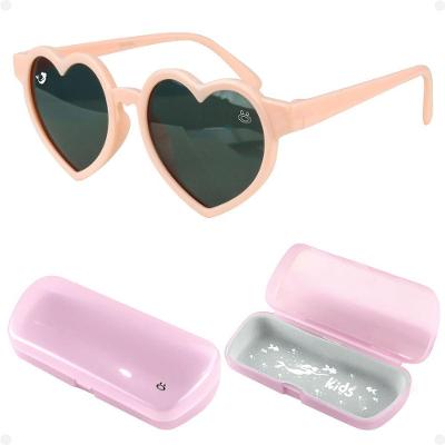 Oculos Sol Infantil Menina Vintage Sereia Coração Presente