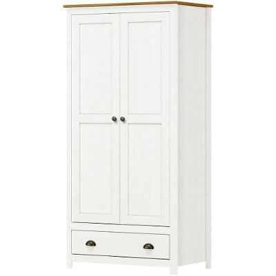 Armario 2 Pt 1 Gv Madeira Maciça 91 Cm 9103 Branco Freijo Milani Store