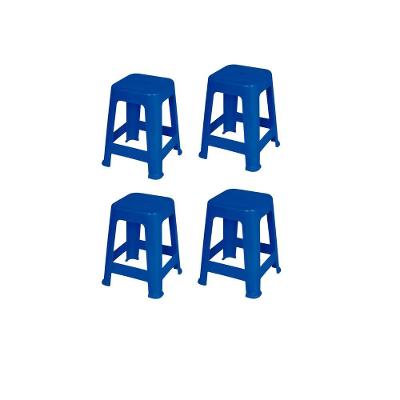 Kit 4 Banquetas Azul Mor 15151130