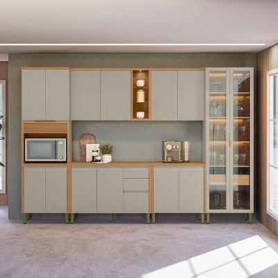 Jogo De Cozinha Compacta Connecticut Jequitiba Gris Fosco