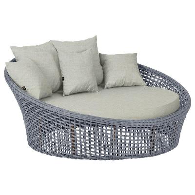 Chaise Hungria Pintura Marrom Corda Náutica E3 Trama Prata
