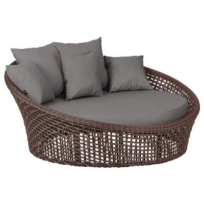 Chaise Hungria Pintura Preta Corda Náutica E11 Trama Marrom
