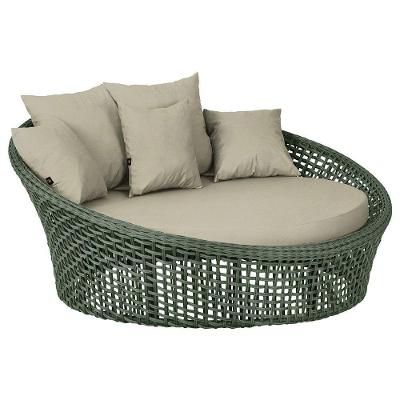 Chaise Hungria Pintura Preta Corda Náutica E7 Trama Original Verde