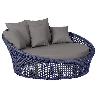 Chaise Hungria Pintura Marrom Corda Náutica E11 Trama Azul
