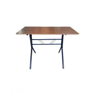 Mesa Moema 120x70 Imbuia Base Preta