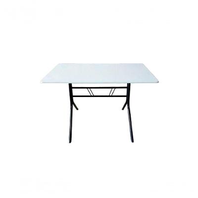 Mesa Moema 120x70 Branca Base Preta