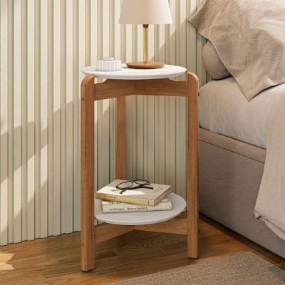 Mesa De Cabeceira Manchester Branco/cedro
