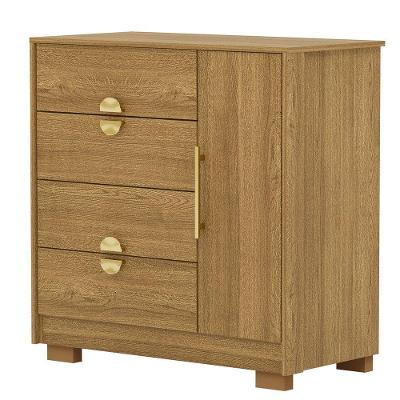 Cômoda Sapateira 4 Gavetas Clarabella Nature
