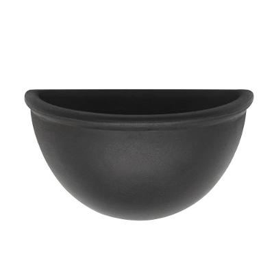 Vaso Parede Liso 34x20cm Caixa Master Com 6 Unidades Preto Sólido