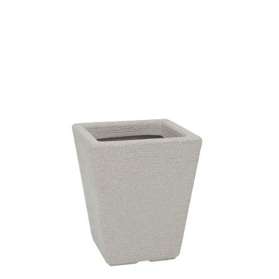 Vaso Terra Trapézio Fosco 30x35cm Granito Pedra