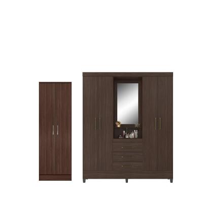 Jogo Guarda Roupa 4 Portas E Sapateira Cafe Touch