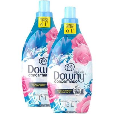 Kit Com 2 Amaciante Concentrado Brisa De Verão Downy 1,5L