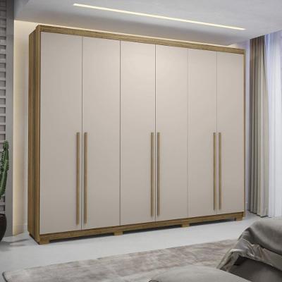 Guarda Roupa Casal 6 Portas 3 Gavetas Dubai Majestic - Nature-fendi Nature-fendi