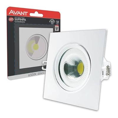 Spot Led Embutir Quadrado Bivolt 5w 6500k Avant