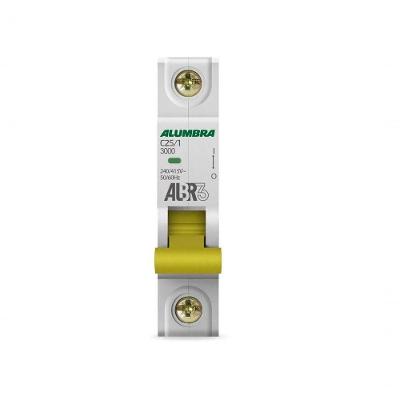 Disjuntor Din Unipolar Alumbra C25 - 25a