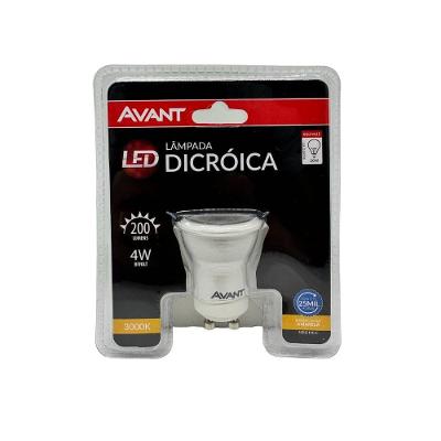 Lâmpada Dicróica Avant Mr11 Gu-10 - 4w - 3000k Luz Amarela